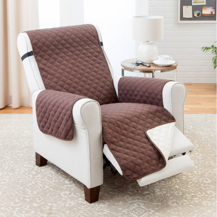 Winston Porter Housse pour fauteuil inclinable à coussins en T et